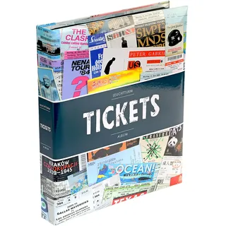 Leuchtturm 357971 Ticket-Sammelalbum - Album für 156 Eintrittskarten, Konzertkarten und Tickets