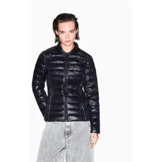 A|X Armani Exchange für Damen. XW001920AF18757UC001 Jacke Glänzend schwarz (L), Lässig, Polyamid, Langarm