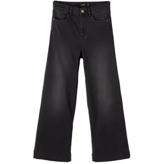 name it Damen NLFATONSONS DNM 7526 7/8 HW W Pant NOOS Jeans, Black Denim, 152