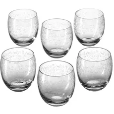 Bild Chateau Trink-Glas, Glas-Becher mit floralem Muster, spülmaschinenfeste Wasser-Gläser, 6er Set, 400 ml, 061595