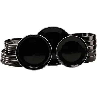 CreaTable Nordic Gourmet Tafelservice 18-tlg. schwarz