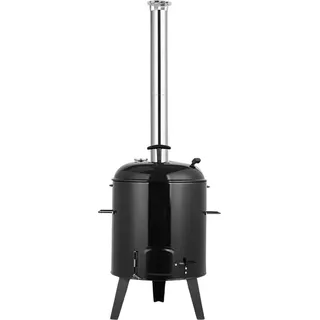 Bolt Edge Ungarischer Gulaschkessel - 21L - Dreibein-Hexenkessel mit Deckel - Schmortopf und Outdoor-Ofen - Schwarz