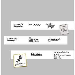 queence Magnetfolie »Magnetische Markerfolie« Boardmarkerfolie selbstklebend, zum beschriften, weiß