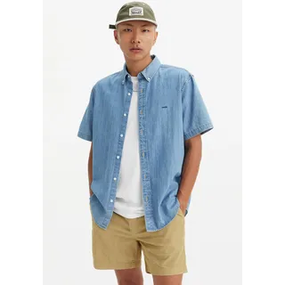 Levi's® Jeanshemd »SS AUTHENTIC BUTTON DOWN«, blau