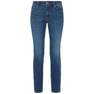 7 For All Mankind Damen Roxanne Bair Duchess Jeans, Mid Blue, 30W EU