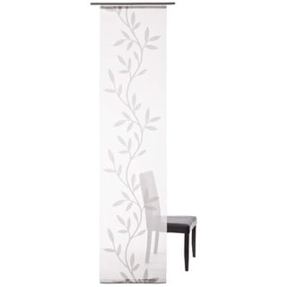 Homing Schiebegardine grau Gemustert | floral ranken modern | Wohnzimmer Schlafzimmer Kinderzimmer | 60x245cm, 5045-10