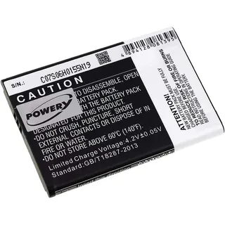 Powery Akku für Panasonic Typ KX-PRA10, 3,7V, Li-Ion