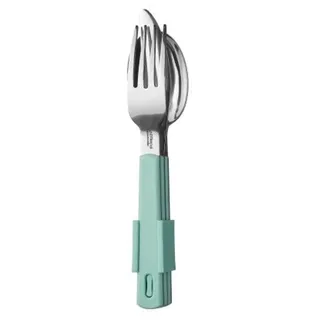 Mepal Besteck-Set 3-teilig, Kunststof, Nordic green One Size