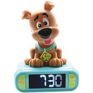 Lexibook - Wecker mit Nachtlicht Scooby-DOO, Scooby-DOO-Digitalwecker mit Nachtlicht Snooze, Uhr, leuchtendes Scooby-DOO, Blau - RL800SDLXB