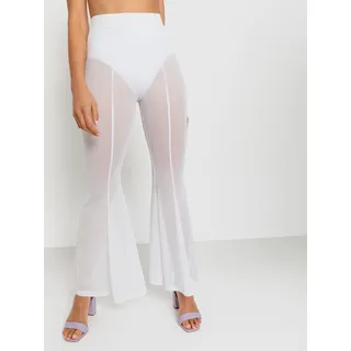 LSCN by LASCANA Stretch-Hose, aus transparenter Meshware LSCN by LASCANA weiß 42