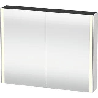 Duravit XSquare Spiegelschrank mit LED- Beleuchtung, 1000x800x155mm, XS7113016160000, Farbe: Eiche Schwarz Dekor