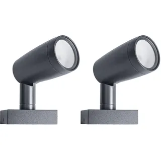 LEDVANCE Smarte LED Gartenleuchte mit WiFi Technologie, Erweiterungspaket mit 1 Spot-Strahler für Außen, RGB-Farben änderbar, Kompatibel mit Google und Alexa Voice Control, SMART+ WIFI GARDEN SPOT