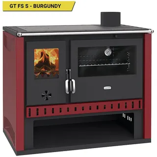 Küchenofen Holzherd PRITY GT FS S Burgundy - 15kW, A - Beige