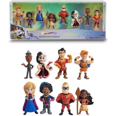 Disney 100 - Rentless Persuit, Sammlerspielzeug mit Disney-Charakteren, inkl. 8 verschiedenen Figuren, 100% offizielles Lizenzprodukt, 12 zum Sammeln, 3 Jahre, Berühmt (DED16600)