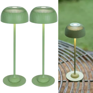 Touch Nachttischlampen 2er-Set, Dimmbare Kabellose Tischlampen für Wohnzimmer, 5200mAh Wiederaufladbarer Akku, 3 Farbmodi, IP54 Gemütliches Ambientelicht für Schlafzimmer & Wohnkultur, Grün