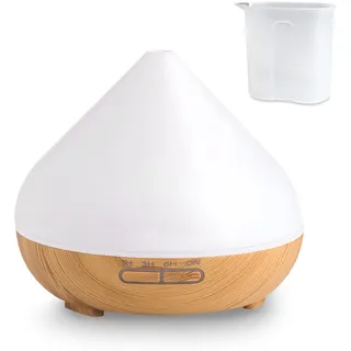 Flintronic Aroma Diffuser, 500ml Ultraschall Luftbefeuchter Aromatherapie Öle Diffusor, Duftöl Diffuser, Diffusor für Ätherische Öle mit 7 farbigem LED Licht und Automatischer Abschaltfunktion