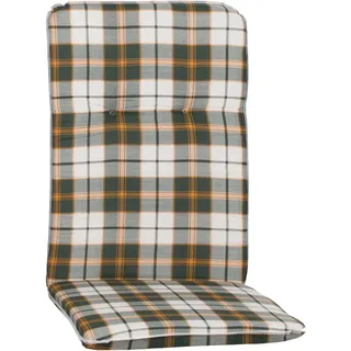 Beo Hochlehner-Paspelauflage Ejina Karo Beige-Grün Gestreift