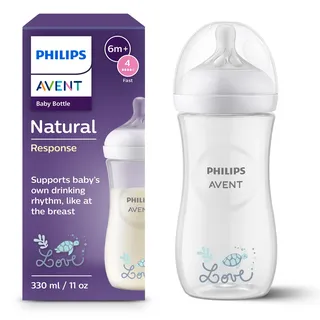 Philips Natural Response - Babyflasche 330ml, Sauger 4, schnelle Durchflussrate - SCY906/11