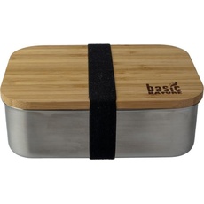 Bild von BasicNature Lunchbox Bamboo Edelstahl 1,2L