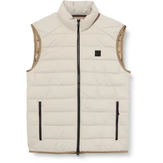 Marc O'Polo Herren Steppweste Übergangsjacke wasserabweisend, Grau (Dapple Gray), XL