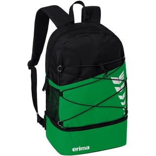 Erima Six Wings Rucksack mit Bodenfach, smaragd/schwarz,