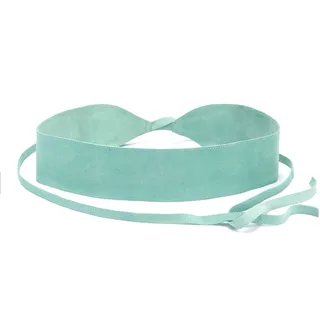 Taillengürtel LASCANA "Bindegürtel", Damen, Gr. S, blau (türkis), Leder, Gürtel Taillengürtel, Ledergürtel, Shapingeffekt, für Kleid & Overall, Bauchgürtel