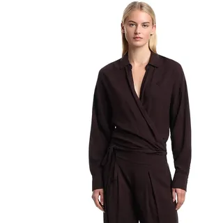 Emporio Armani Ew003421_af20252 Langarmhemd - Deep Brown - L-XL