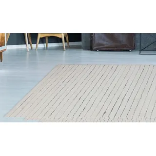 Teppich CALO-DELUXE "Scorpius 115" Gr. 3, grau (grau, weiß), B:120cm H:12mm L:170cm, Viskose, Wolle, Teppiche, Teppich, Hoch-Tief-Struktur, Wohnzimmer