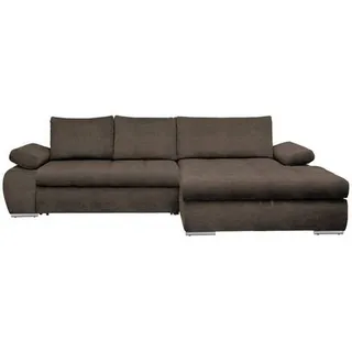 CARRYHOME Ecksofa Graubraun, - 294x173 cm,