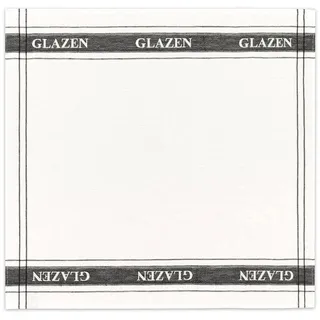 Geschirrtuch DDDDD "Glazen", weiß, 6 Stk., 50 % Baumwolle 50 % Leinen, 50% Baumwolle, 50% Leinen, Geschirrtücher, Geschirrtuch