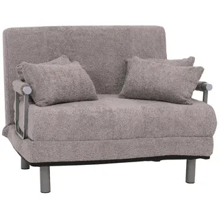 Mendler Schlafsessel HWC-K29, Klappsessel Schlafsofa Gästebett, Liegefläche 190x100cm, Stoff Bouclé (500g/m2)