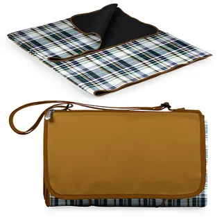 PICNIC TIME Picknick Zeit Outdoor Picknickdecke XL, blau gestreift, English Plaid, XL