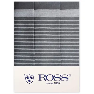 Ross - Exclusiv - Geschirrtücher Halbleinen - 0914-3er-Pack (50 x 70cm Grau)