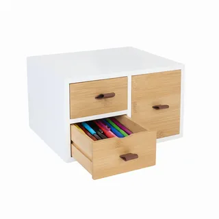 Relaxdays Schubladenbox 20 x 25 x 15 cm 1-tlg. mehrfarbig