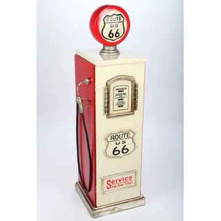 point-home Design-Schrank "Zapfsäule", Retro, rot/weiß, 120cm