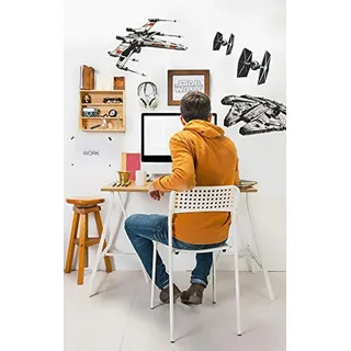 KOMAR Deco-Sticker Star Wars Spaceships 100 x 70 cm