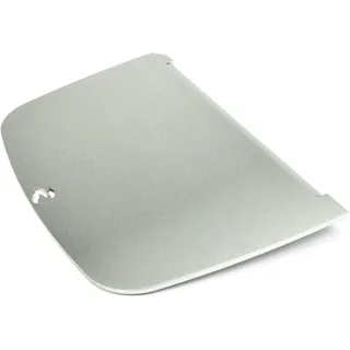 Grillrost.com Das Original Plancha 0,5 x 0,4 m Edelstahl Silber/Weiß