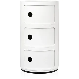 Kartell Componibili Recycled Beistelltisch Ø32 cm Mattweiß