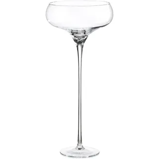 Gilde Glasschale - klar - Höhe 70 cm x Ø 32 cm - Dekoschale