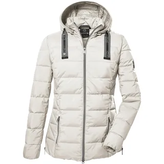 G.I.G.A. DX Damen Steppjacke mit abknöpfbarer Kapuze GW 4 WMN QLTD JCKT, gebrochenes weiss, 44,