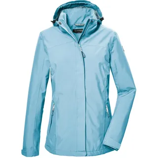 KILLTEC Damen Funktionsjacke/Regenjacke mit abzippbarer Kapuze KOS 26 WMN JCKT, eisblau, 38, 42915-000