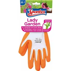 Spontex, Schutzhandschuhe, Gartenhandschuhe , Farbe: sortiert, Größe: 7, waschbar bis 40 °C (M)