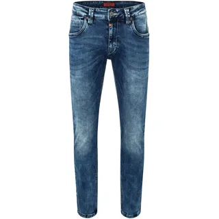 Timezone Herren Jeans Slim EDUARDOTZ Mid Waist - Slim Fit - Blau W29-W40 Stretch