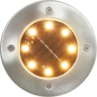 vidaXL Solar-Bodenleuchten 8 Stk. LED Warmweiß - Weiß