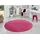 Teppich rund 7 mm Höhe Kurzflor Weich Einfarbig Wohnzimmer Schlafzimmer Esszimmer