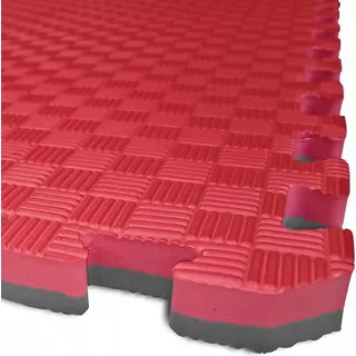 TATAMI PUZZLE Matte – Zweifarbig – 100 x 100 x 4,0 cm blau-rot - Blau