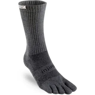 injinji Trail Midweight Crew Coolmax Socken Grau XL