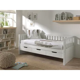 Vipack Kinderbett Fritz 90 x 200 cm Kiefer massiv weiß