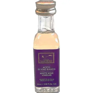 Food-United WEISSWEING-ESSIG mini Fläschchen 120x 20ml, italienischer Weissweinesig, Probierset Geschenkset von TERRE FRANCESCANE