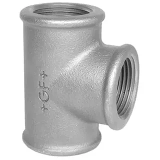 +GF+ Tee black 2 x 1 1/4 x 1 1/4